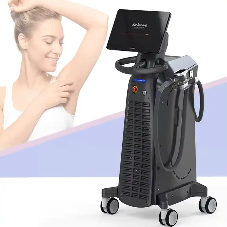 How are laser hair removal machines cleaned?